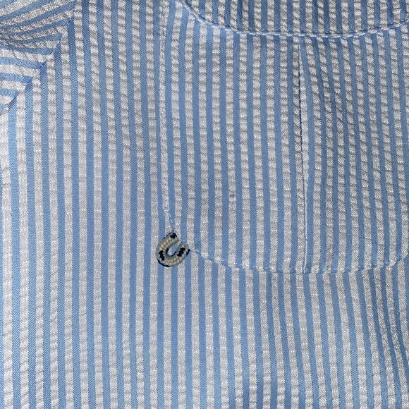 NWT White‎ and Blue  Prodoh Founders Kids Vented Fishing Shirt Size 12 - Picture 5 of 10